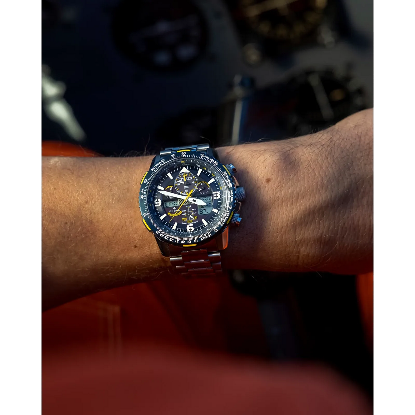 Citizen Promaster Skyhawk de caballero banda de metal Eco-Drive – JY8078-52L