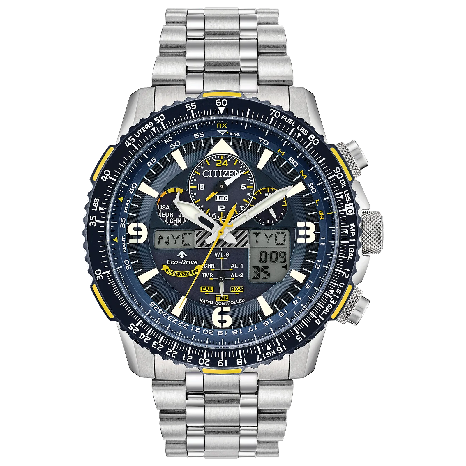 Citizen Promaster Skyhawk de caballero banda de metal Eco-Drive – JY8078-52L
