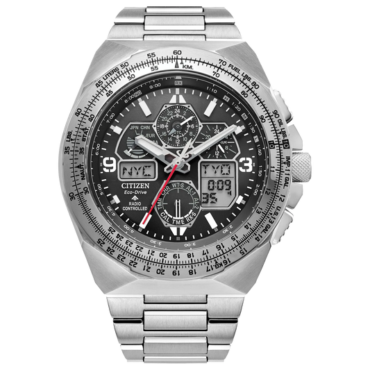 Citizen Promaster Skyhawk de hombre pulsera de metal 46 mm Eco-drive – JY8120-58E