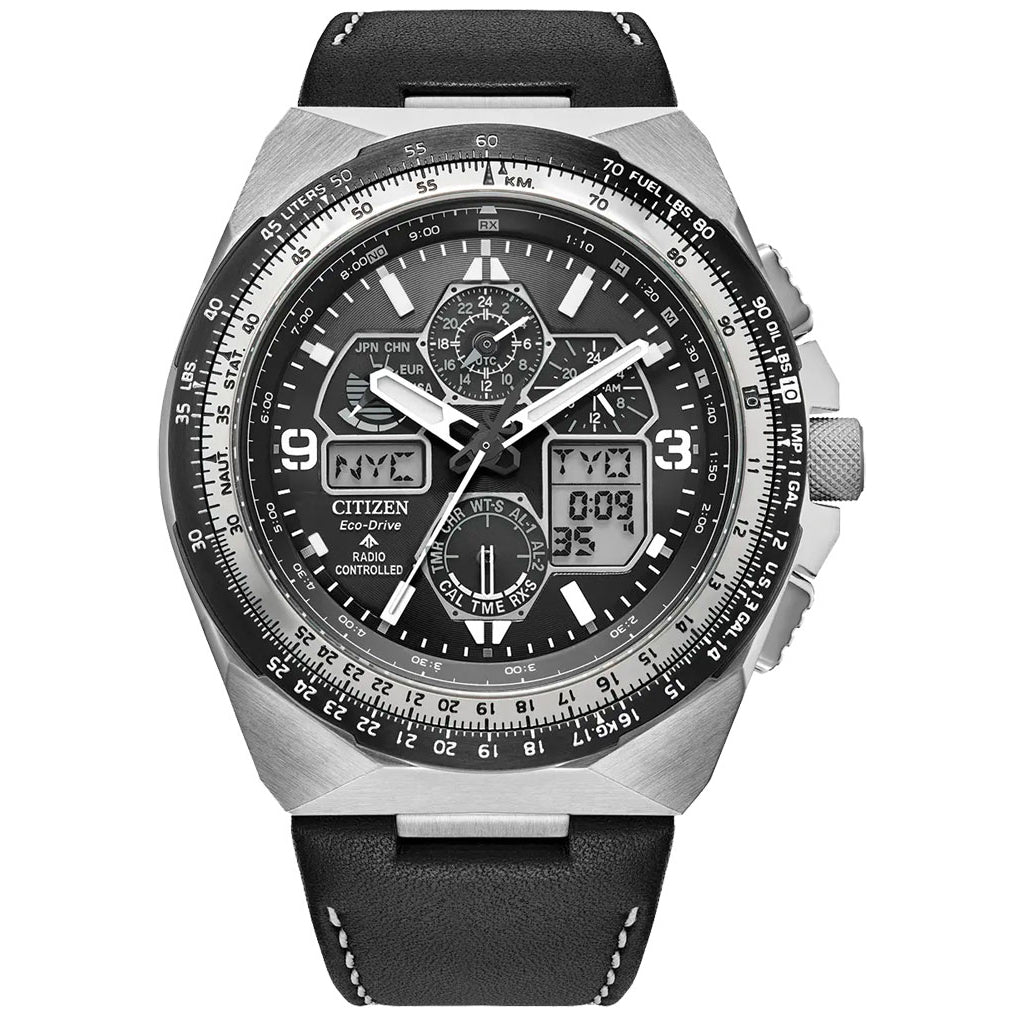 Citizen Promaster Skyhawk Eco-drive de caballero pulsera de cuero – JY8149-05E