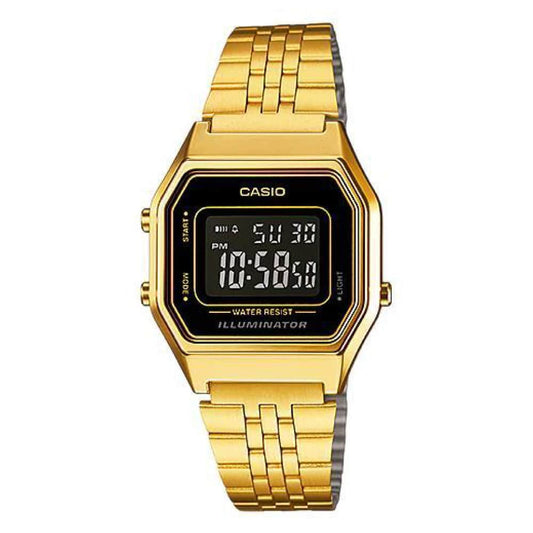 Casio Unisex, Vintage Clásico Illuminator – LA-680WGA-1B