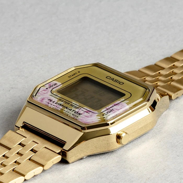 Casio para Mujer, Vintage Clásico Illuminator – LA-680WGA-4C