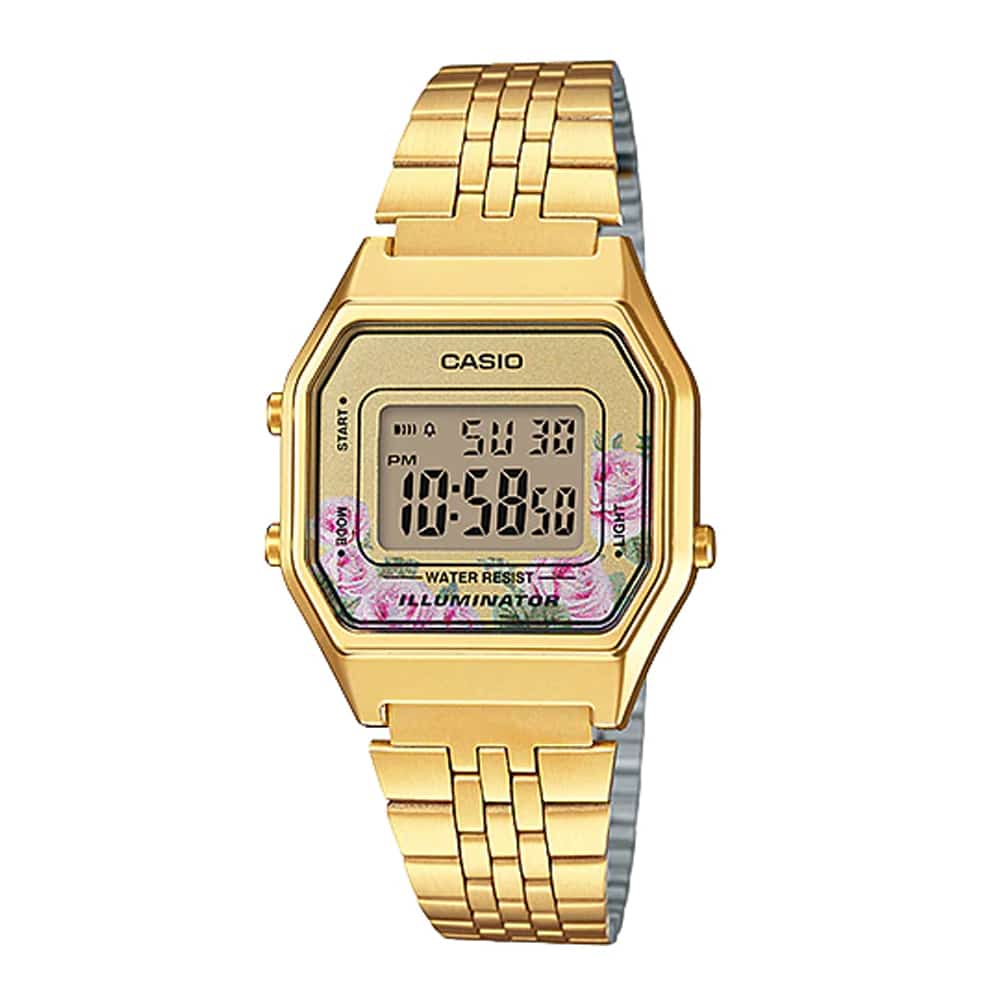 Casio para Mujer, Vintage Clásico Illuminator – LA-680WGA-4C