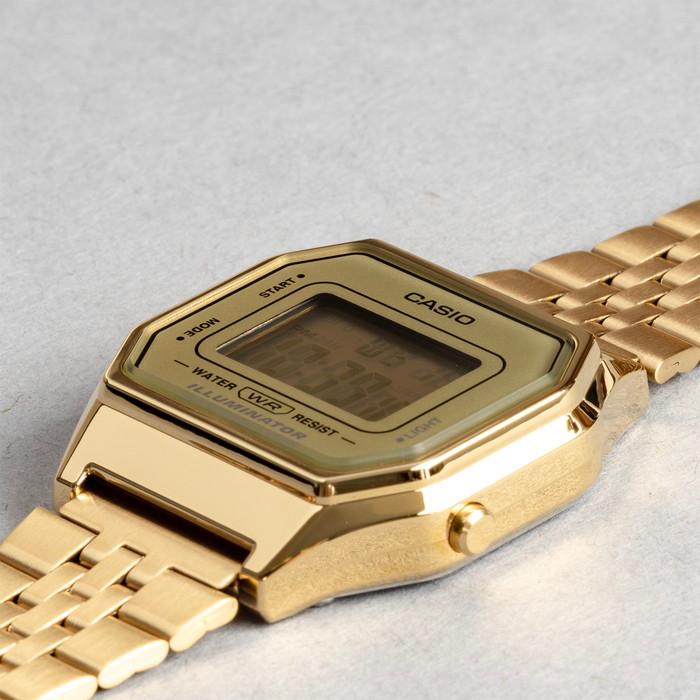 Casio para Mujer, Vintage Clásico Illuminator – LA-680WGA-9