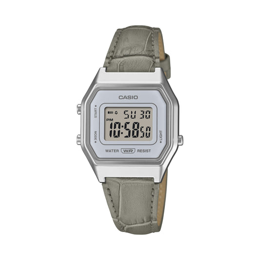 Casio Vintage de mujer banda de piel – LA680WEL-8A2