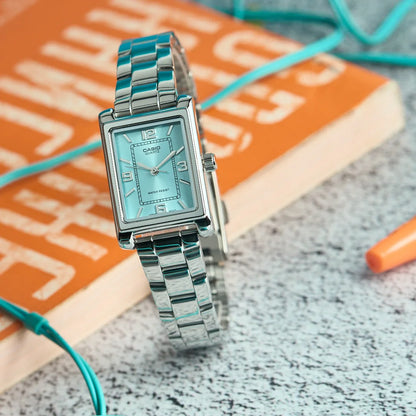 Casio de dama pulsera de metal análogo – LTP-1234DD-2A