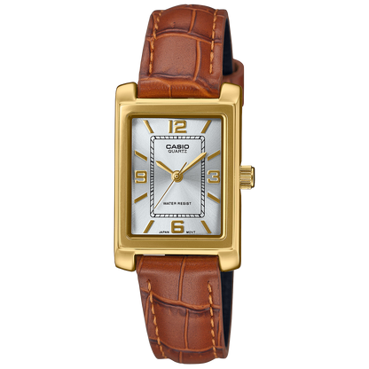 Casio de dama pulsera de piel – LTP-1234GLL-7A