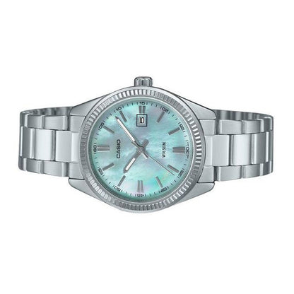 Casio de dama pulsera de metal análogo – LTP-1302DS-2AV