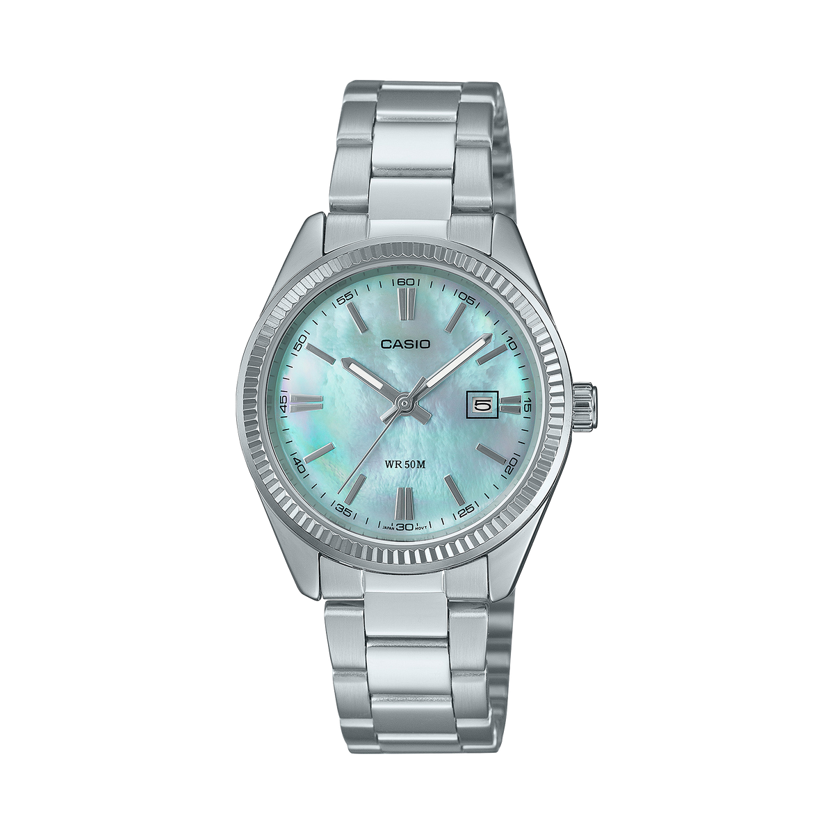 Casio de dama pulsera de metal análogo – LTP-1302DS-2AV