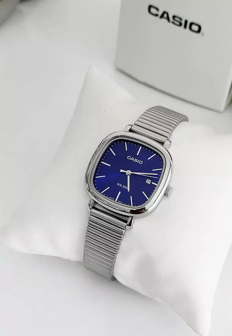 Casio de mujer pulsera de metal – LTP-B166D-2AV