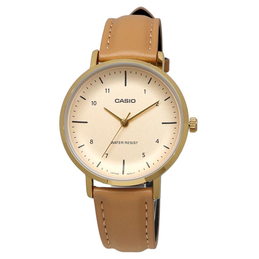 Casio de dama pulsera de piel – LTP-VT03GL-4B