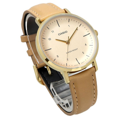 Casio de dama pulsera de piel – LTP-VT03GL-4B