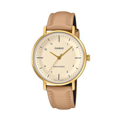 Casio de dama pulsera de piel – LTP-VT03GL-4B