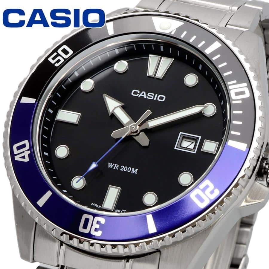 Casio 200 metros de resistencia al agua para Hombre – MDV-107D-1A2V