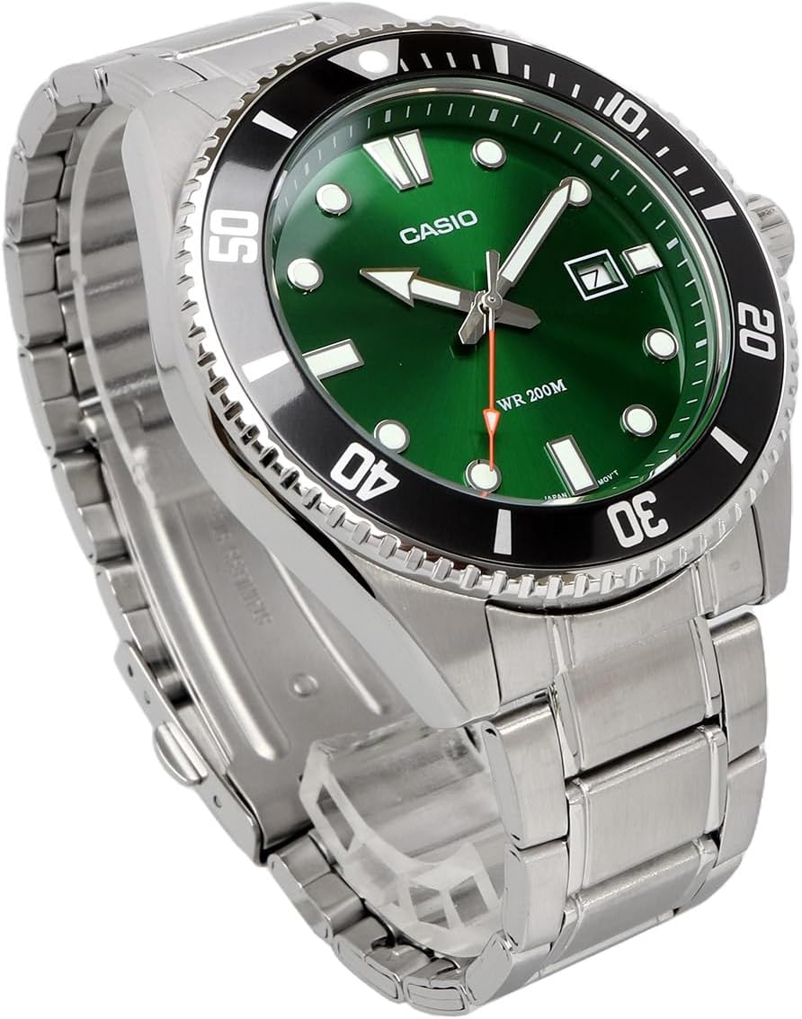 Casio para caballero pulsera de metal – MDV-107D-3A2V