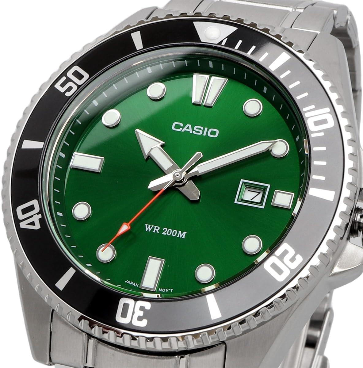 Casio para caballero pulsera de metal – MDV-107D-3A2V