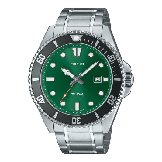 Casio para caballero pulsera de metal – MDV-107D-3A2V