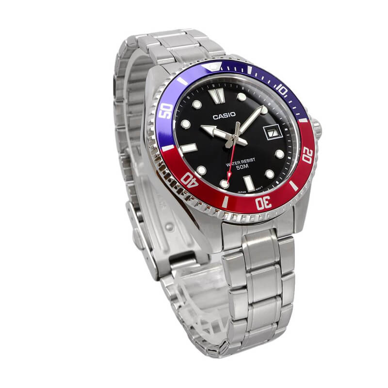 Casio de hombre pulsera de metal 42 mm – MDV-10D-1A3V