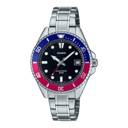 Casio de hombre pulsera de metal 42 mm – MDV-10D-1A3V