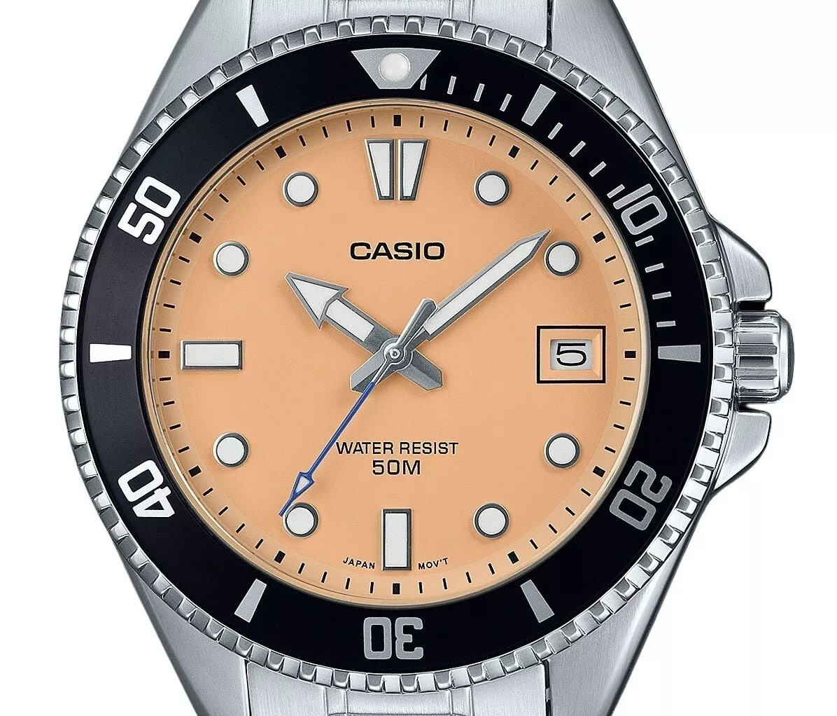 Casio para caballero pulsera de metal – MDV-10D-4A2V
