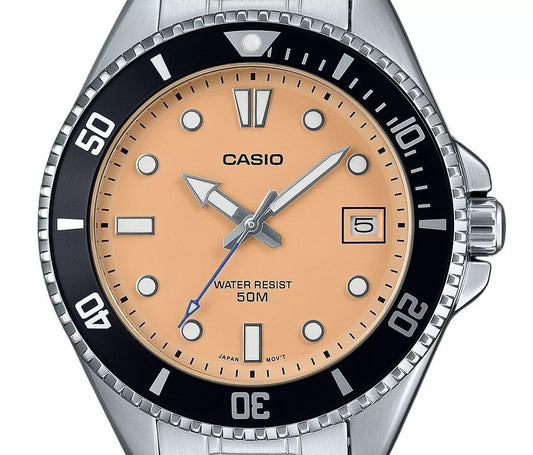 Casio para caballero pulsera de metal – MDV-10D-4A2V