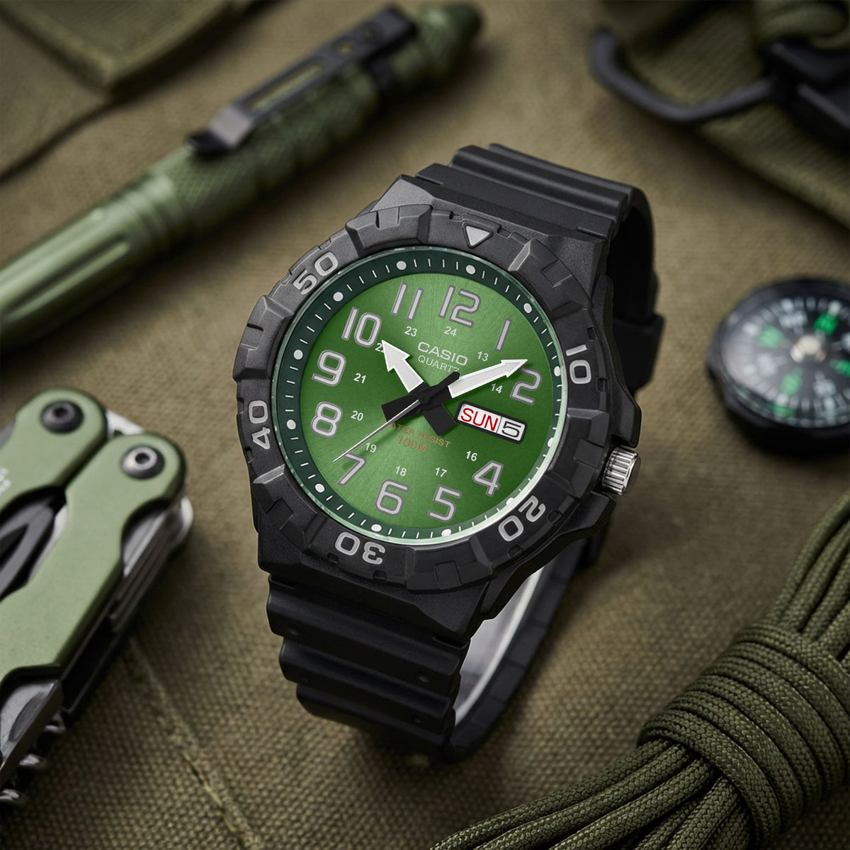 Casio de hombre correa de resina – MRW-210H-3BV