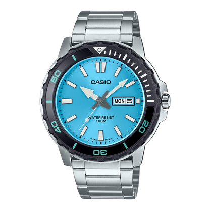 Casio de hombre pulsera de acero inoxidable – MTD-125D-2A3V