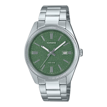 Casio de hombre correa de acero inoxidable 44 mm – MTP-1302DA-3AV