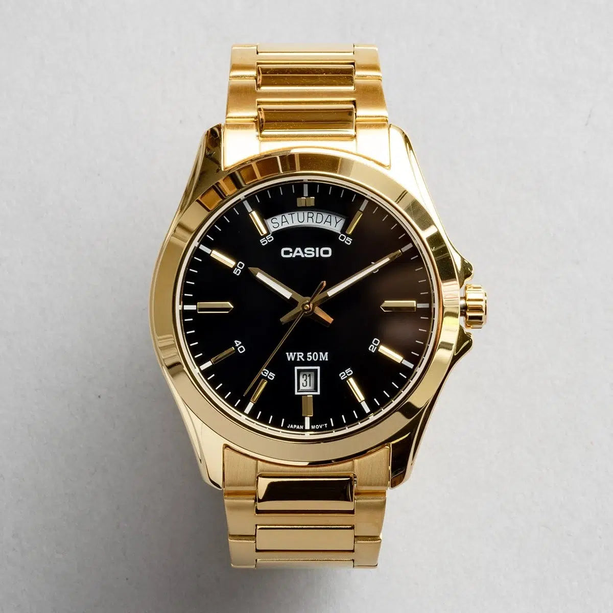 Casio de hombre correa de metal – MTP-1370G-1AV