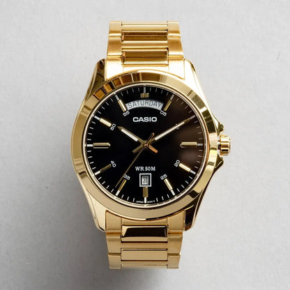 Casio de hombre correa de metal – MTP-1370G-1AV