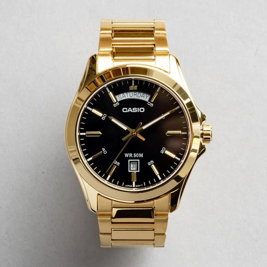 Casio de hombre correa de metal – MTP-1370G-1AV