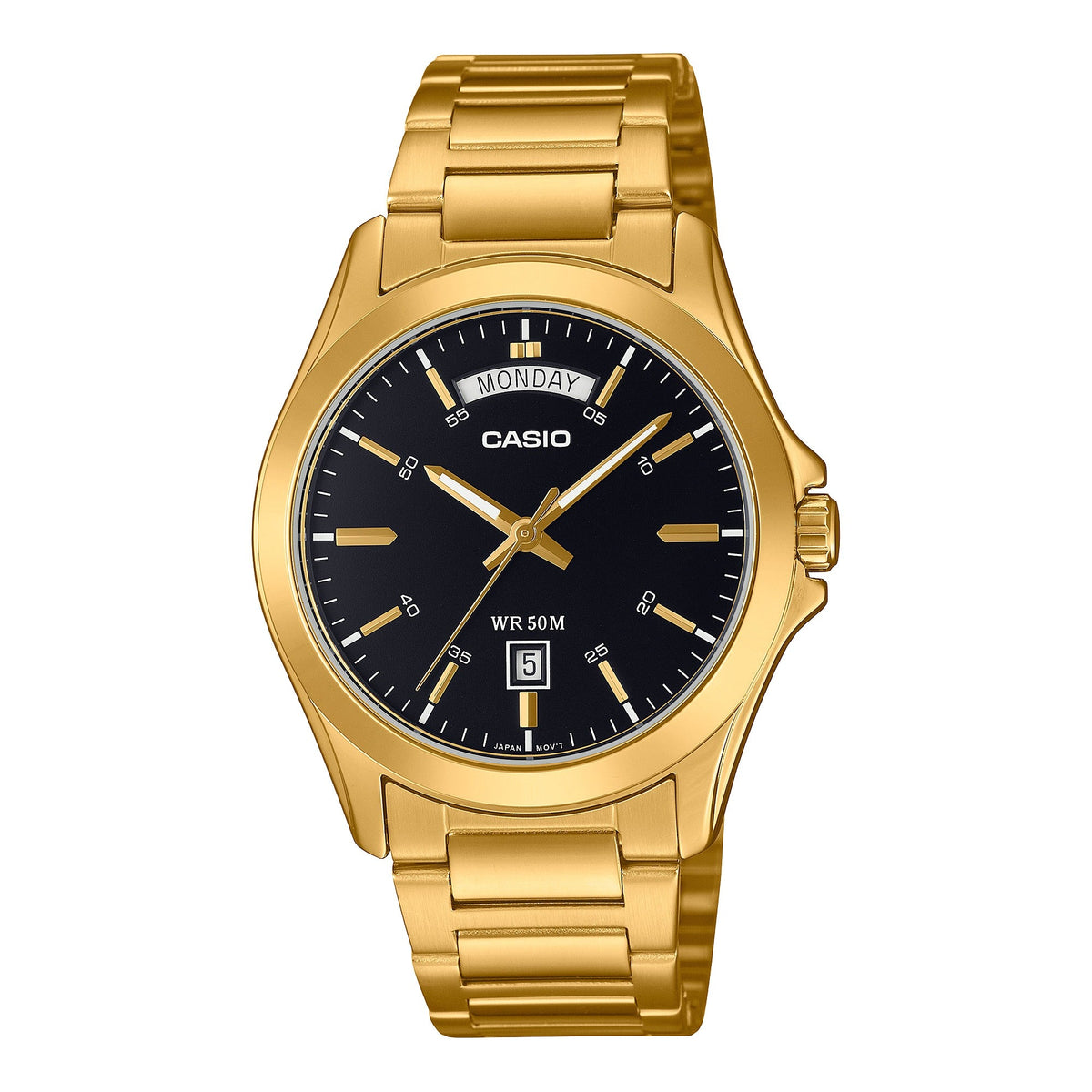 Casio de hombre correa de metal – MTP-1370G-1AV