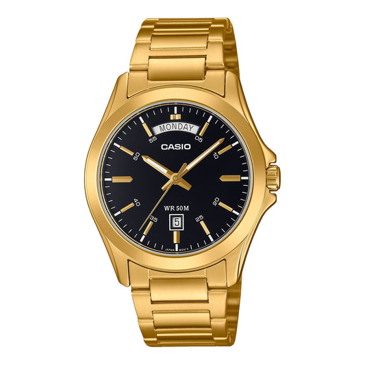 Casio de hombre correa de metal – MTP-1370G-1AV