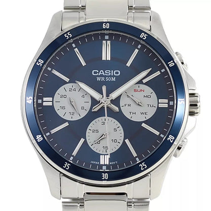 Casio para hombre pulsera de metal – MTP-1374D-2A3V