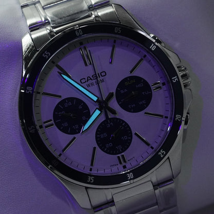Casio para caballero pulsera de metal análogo – MTP-1374D-7A2V