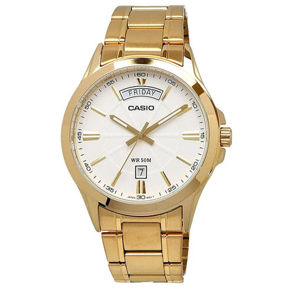 Casio De hombre pulsera de metal – MTP-1381GD-7AV