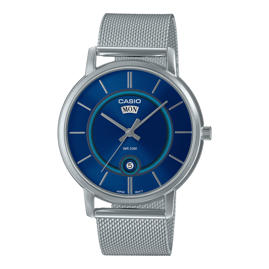 Casio de caballero pulsera mesh – MTP-B120M-2AV