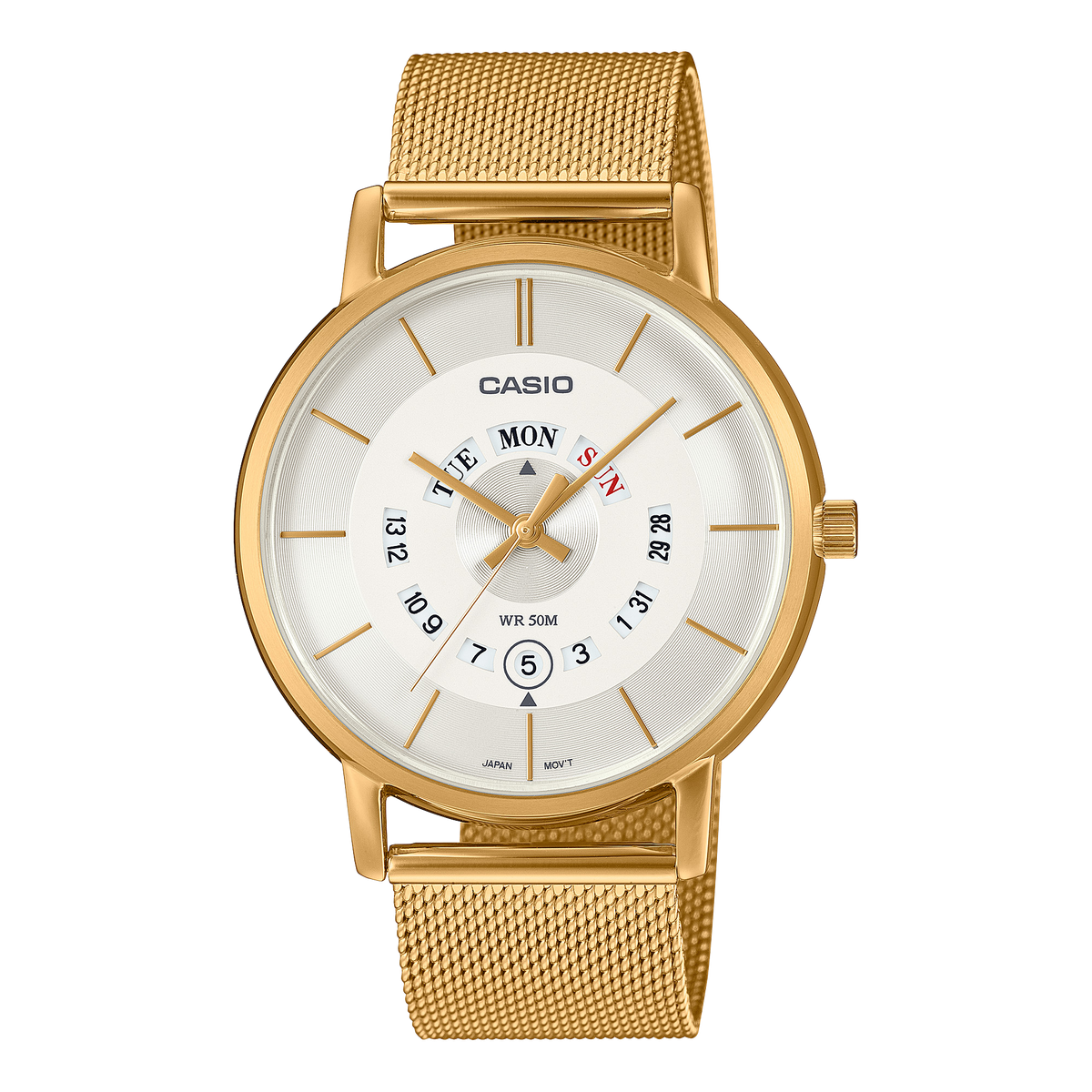 Casio de hombre pulsera mesh – MTP-B135MG-7AV