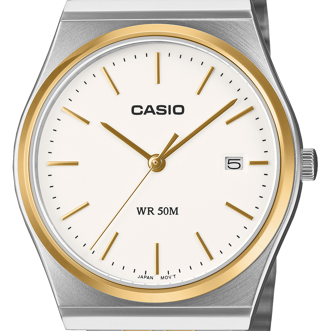 Casio de hombre pulsera de metal – MTP-B145SG-7AV