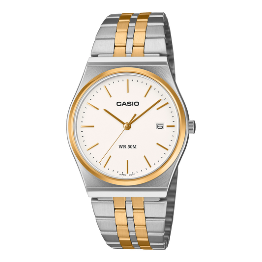 Casio de hombre pulsera de metal – MTP-B145SG-7AV