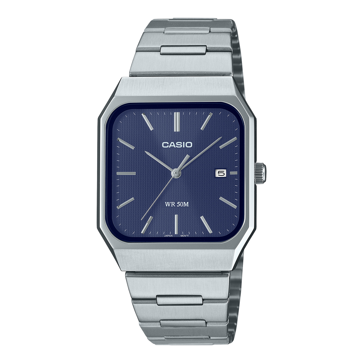 Casio de hombre pulsera de metal – MTP-B185D-2A1V