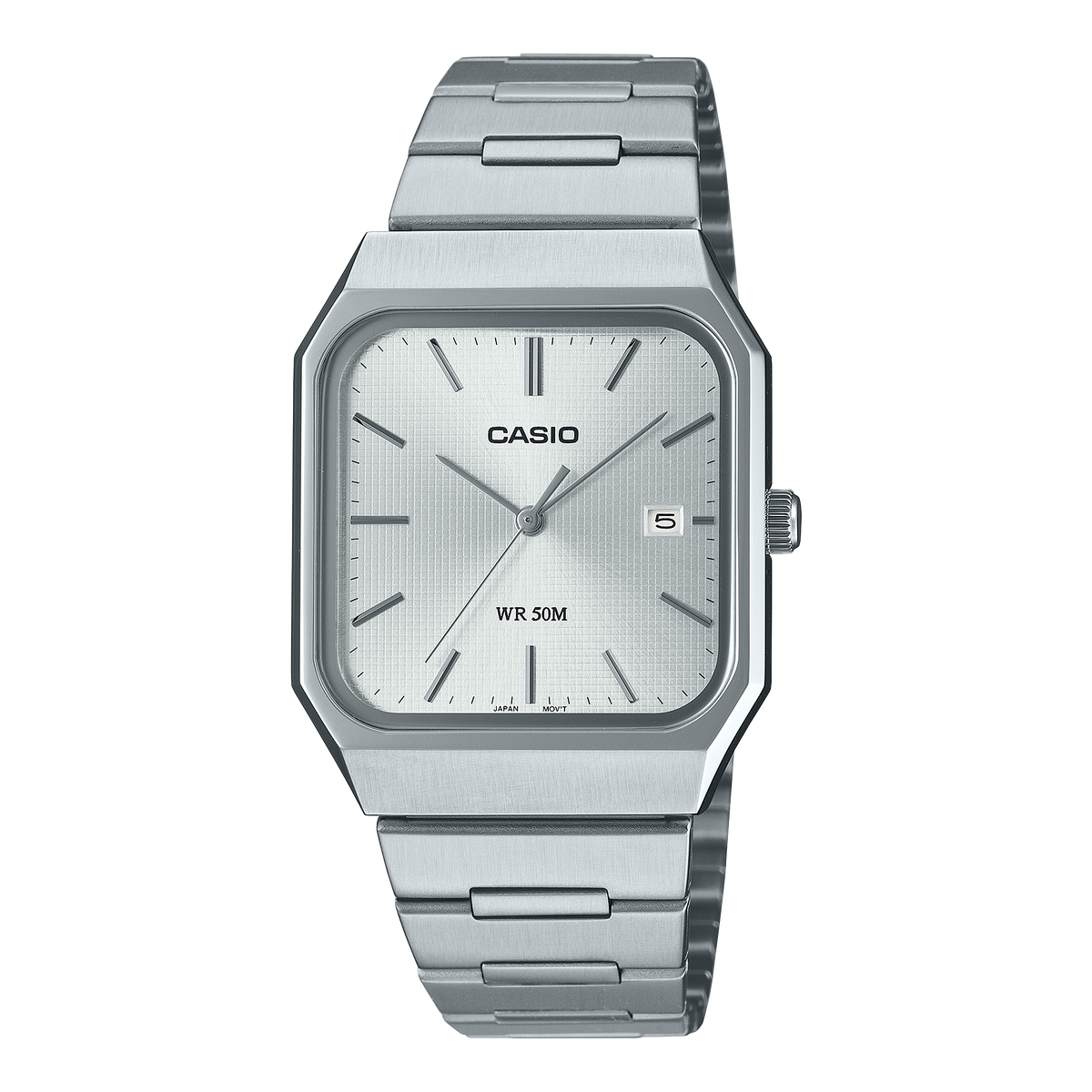 Casio de hombre pulsera de acero inoxidable 40 mm – MTP-B185D-7AV