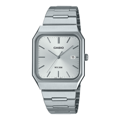 Casio de hombre pulsera de acero inoxidable 40 mm – MTP-B185D-7AV