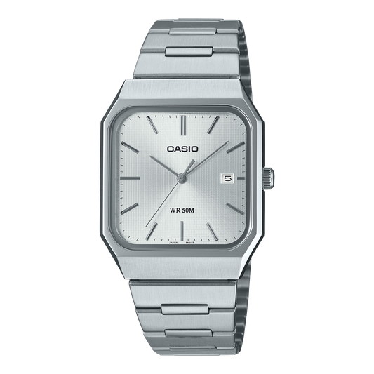 Casio de hombre pulsera de acero inoxidable 40 mm – MTP-B185D-7AV