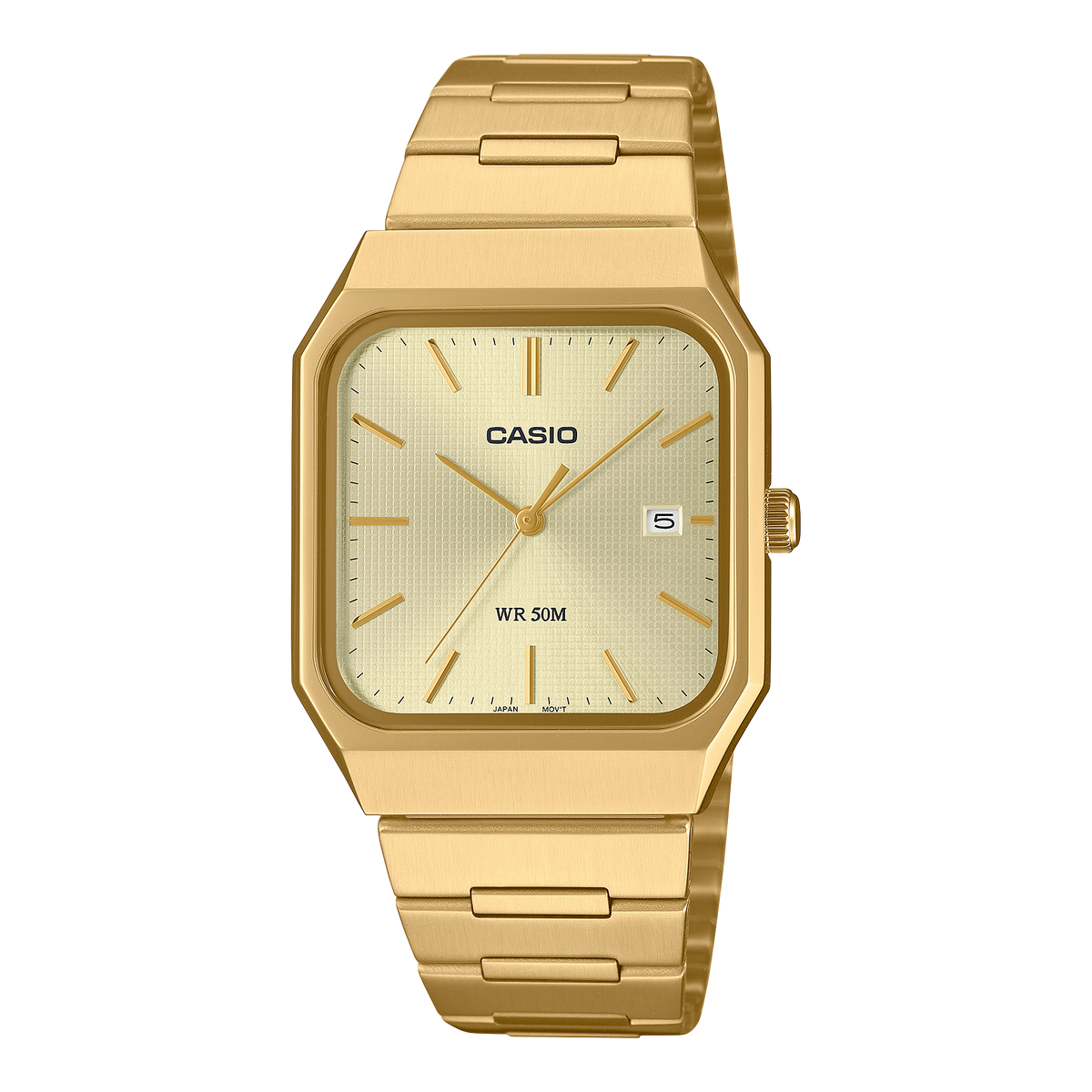 Casio de caballero banda de metal – MTP-B185G-9AV