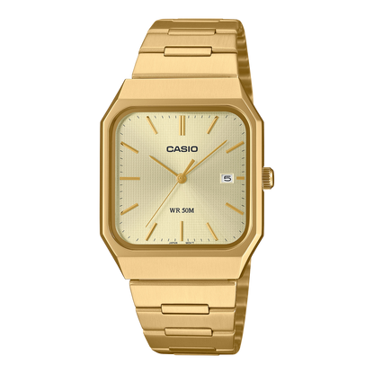 Casio de caballero banda de metal – MTP-B185G-9AV