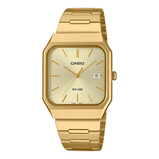 Casio de caballero banda de metal – MTP-B185G-9AV
