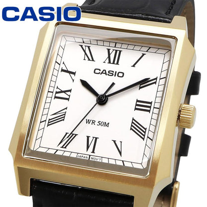 Casio de hombre pulsera de cuero 41 mm – MTP-B190GL-7BV