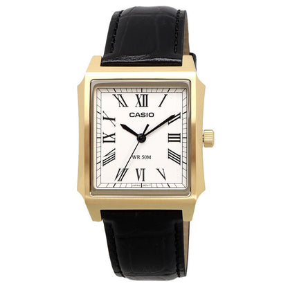 Casio de hombre pulsera de cuero 41 mm – MTP-B190GL-7BV