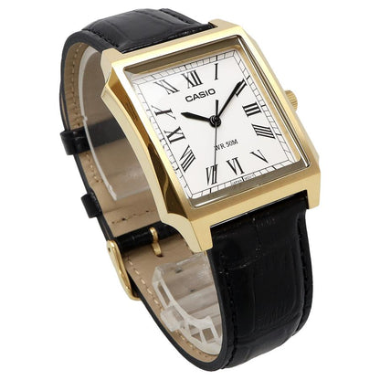Casio de hombre pulsera de cuero 41 mm – MTP-B190GL-7BV